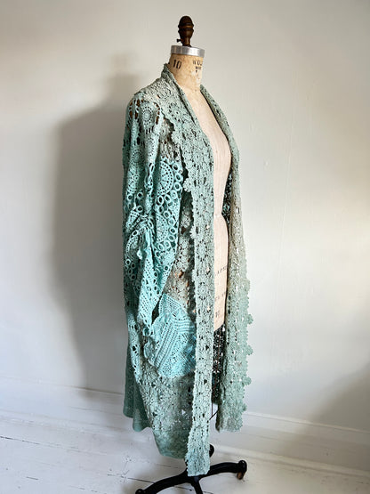 Vivianne Duster Vintage Crochet Size XL/2X #VIVCR5