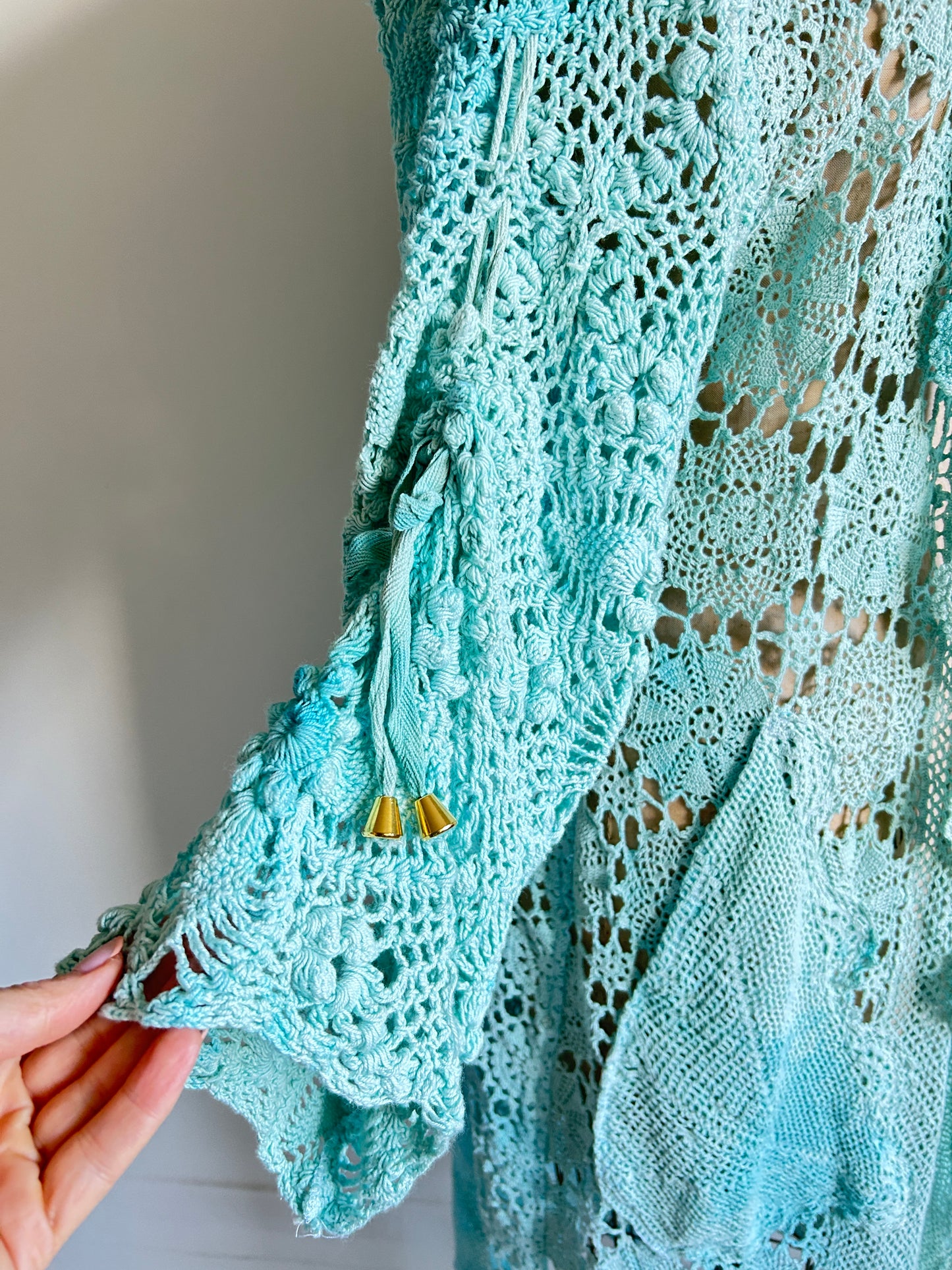 Vivianne Jacket Vintage Crochet Size M/L #VIVCR7