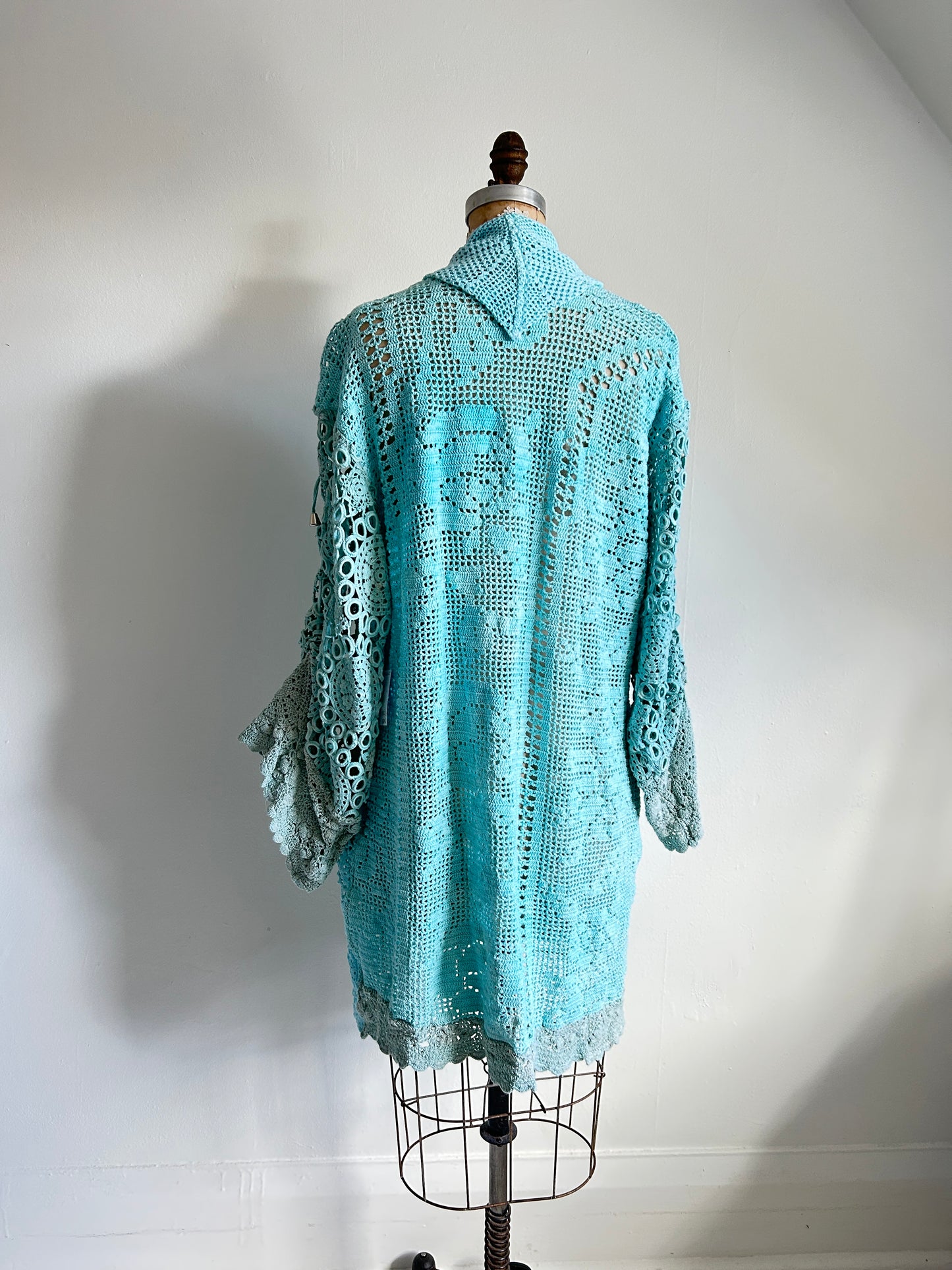 Vivianne Jacket Upcycled Cotton Crochet Size S/M #VIVCR2