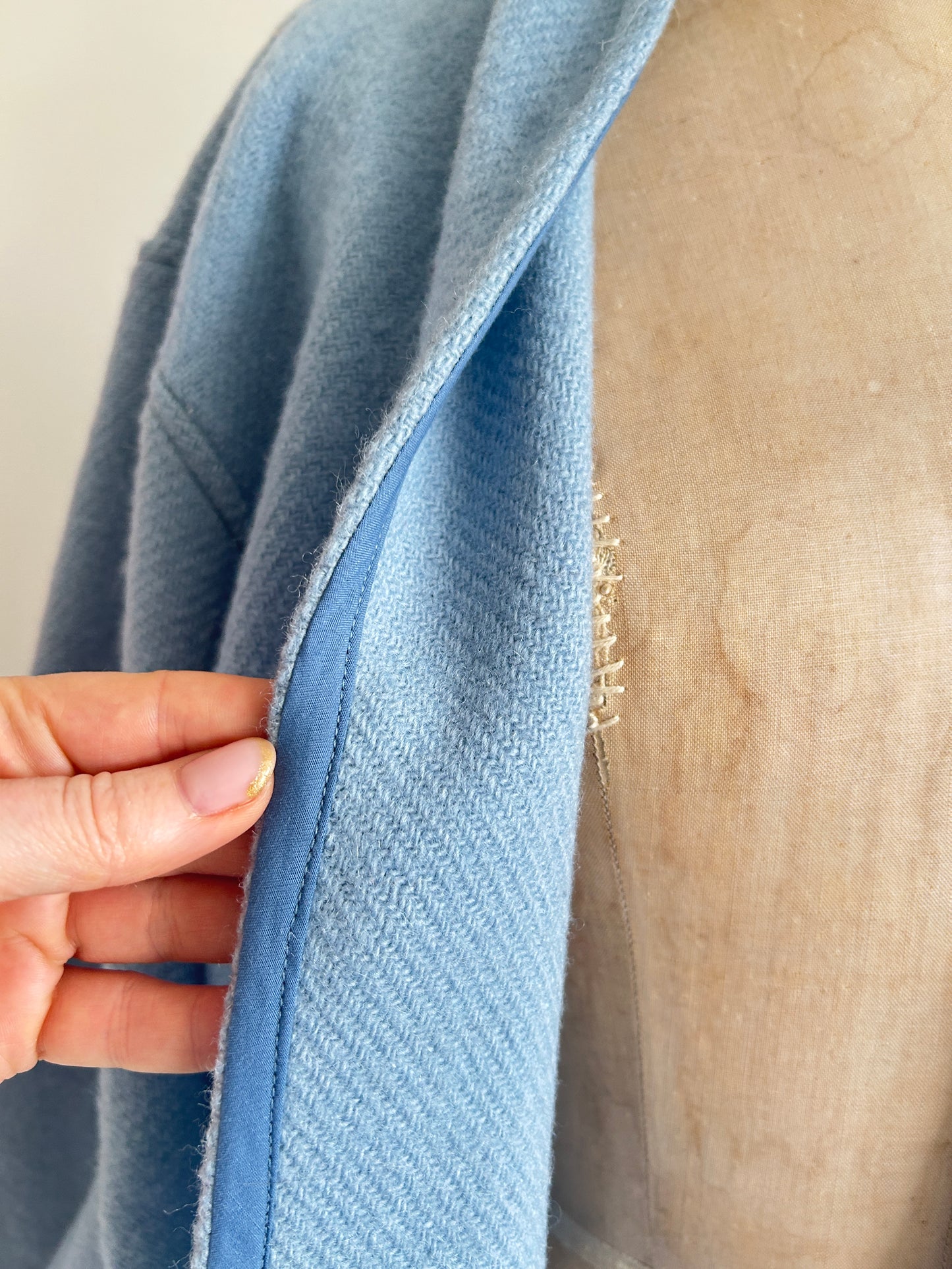 Vivianne Jacket with Upcycled Vintage Wool Size M/L #VIVW12