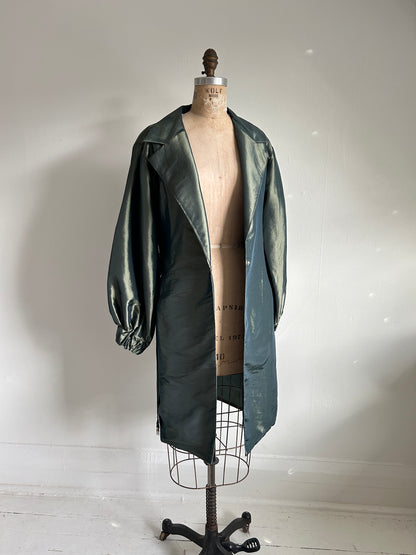 Edit Trench with Lightweight Tafetta Ocean Sizes XS-3X #CTEOC