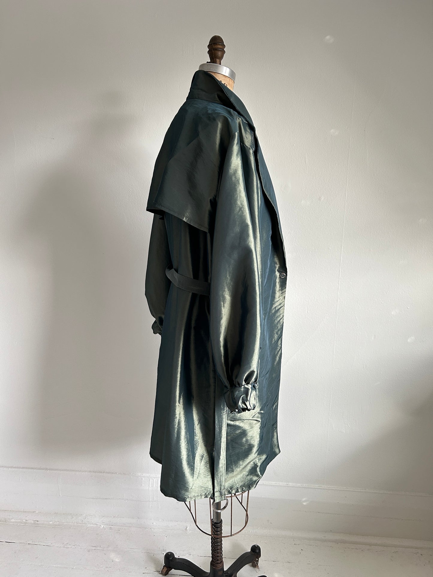 Edit Trench with Lightweight Tafetta Ocean Sizes XS-3X #CTEOC