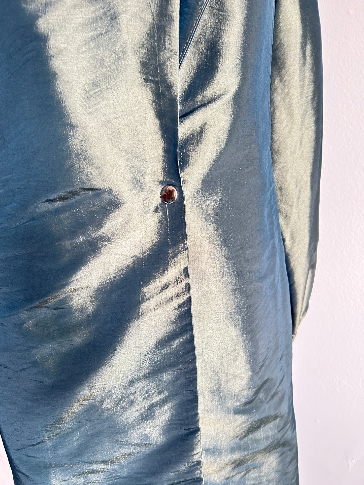 Edit Trench with Lightweight Tafetta Ocean Sizes XS-3X #CTEOC