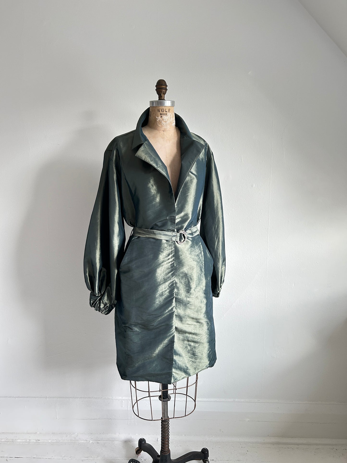 Edit Trench with Lightweight Tafetta Ocean Sizes XS-3X #CTEOC
