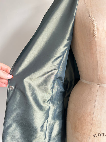 Edit Trench with Lightweight Tafetta Ocean Sizes XS-3X #CTEOC