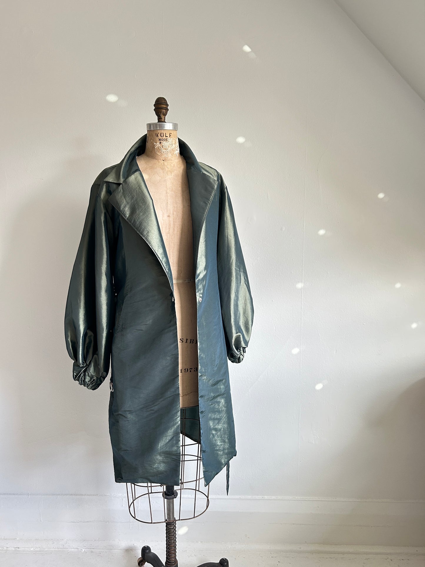 Edit Trench with Lightweight Tafetta Ocean Sizes XS-3X #CTEOC