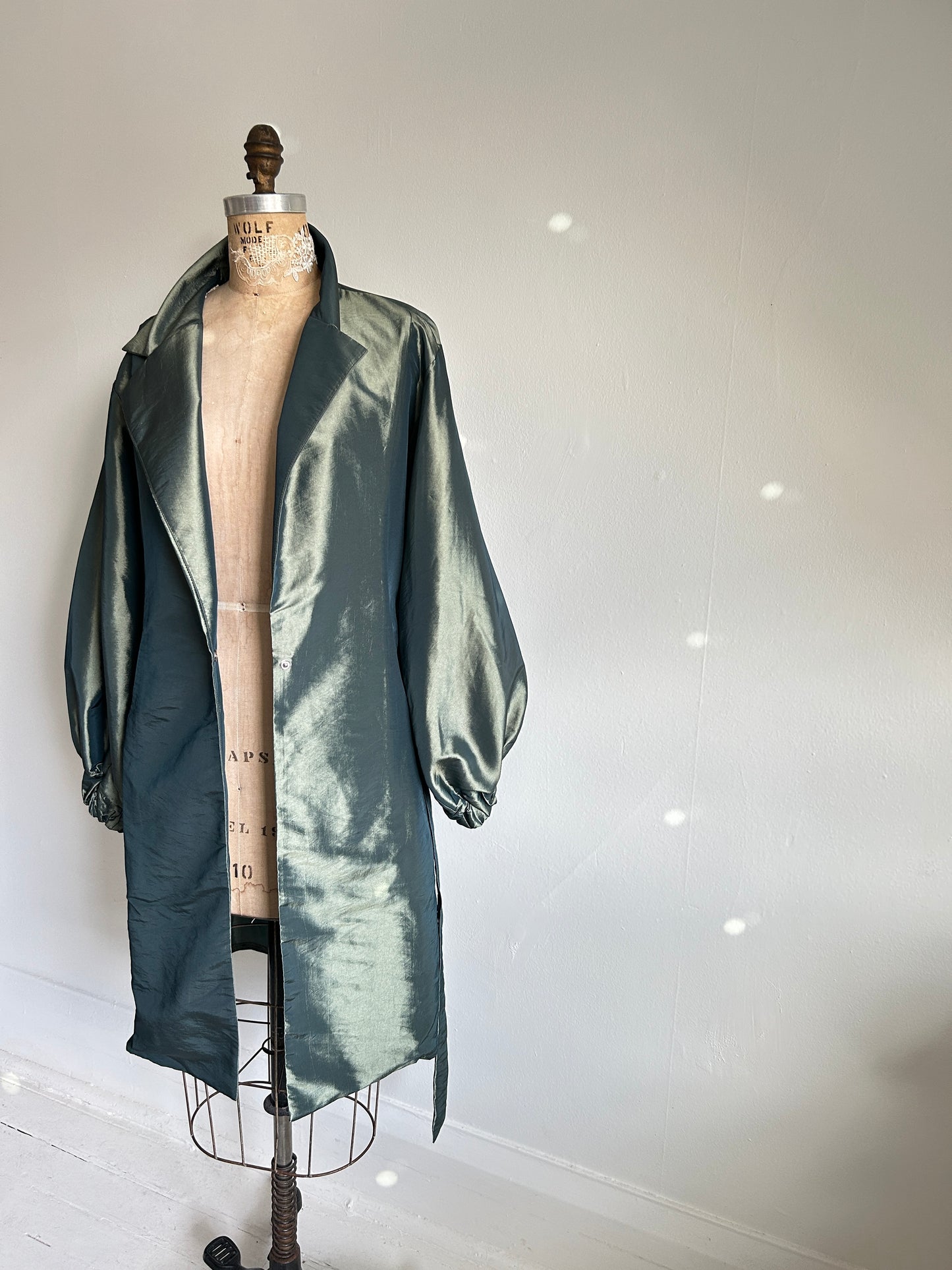 Edit Trench with Lightweight Tafetta Ocean Sizes XS-3X #CTEOC