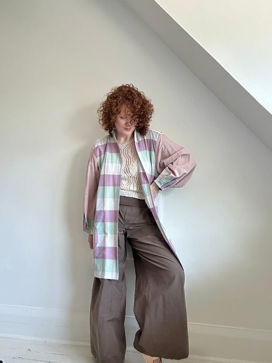 Vivianne Jacket Upcycled Cotton & Vintage Chenille Size XL/2X #VIVCH2