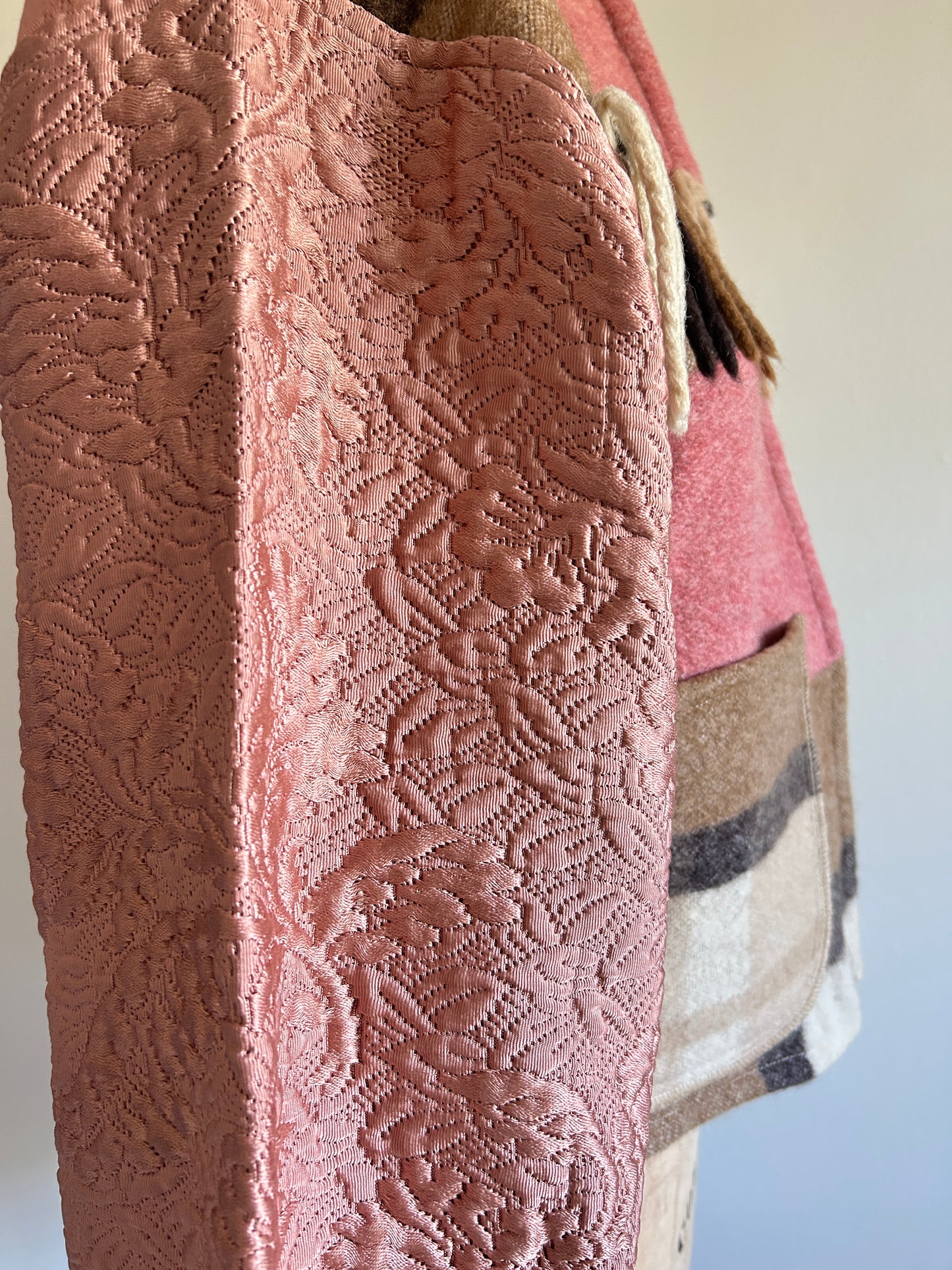 Vivianne Cropped Jacket with Upcycled Vintage Wool Size S/M #CVCWSM22