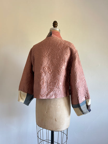 Vivianne Cropped Jacket with Upcycled Vintage Wool Size S/M #CVCWSM22