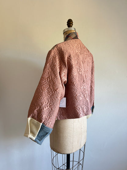Vivianne Cropped Jacket with Upcycled Vintage Wool Size S/M #CVCWSM22