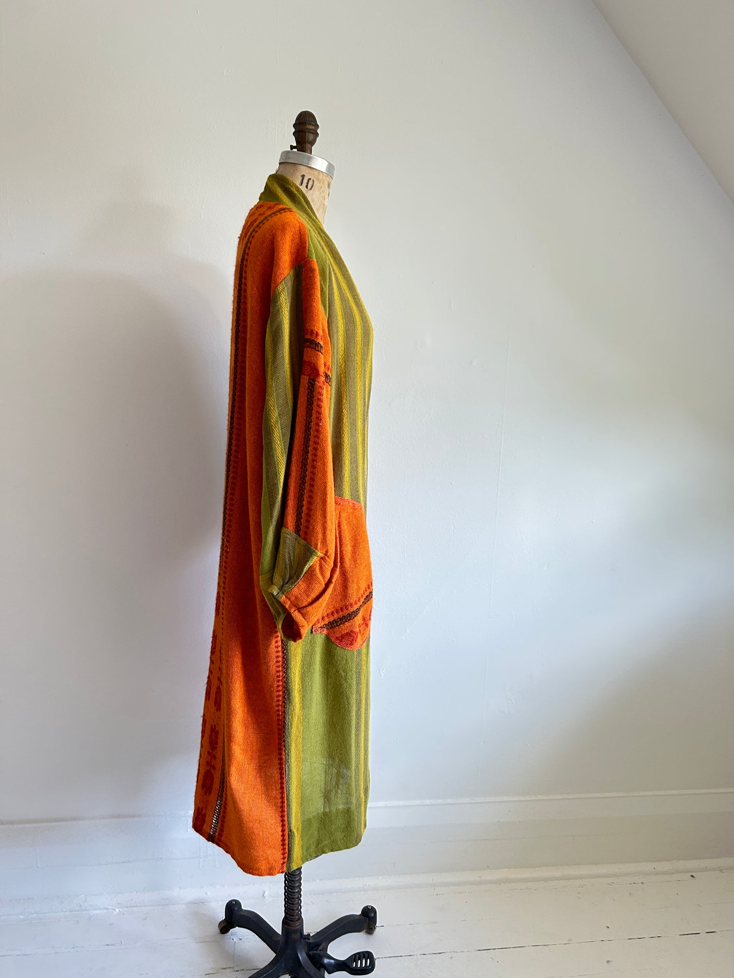 Vivianne Duster Upcycled Lightweight Vintage Draperies Size S/M #CVDTSM2