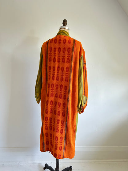 Vivianne Duster Upcycled Lightweight Vintage Draperies Size S/M #CVDTSM2