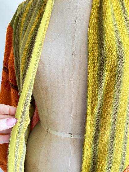 Vivianne Duster Upcycled Lightweight Vintage Draperies Size S/M #CVDTSM2