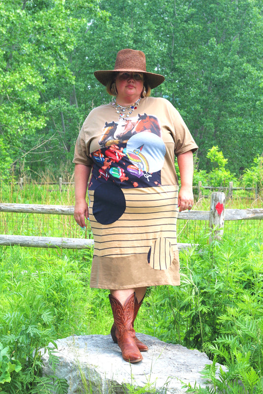 Vintage & Upcycled Tshirt Dress Size 2X/3X #TDRESS10