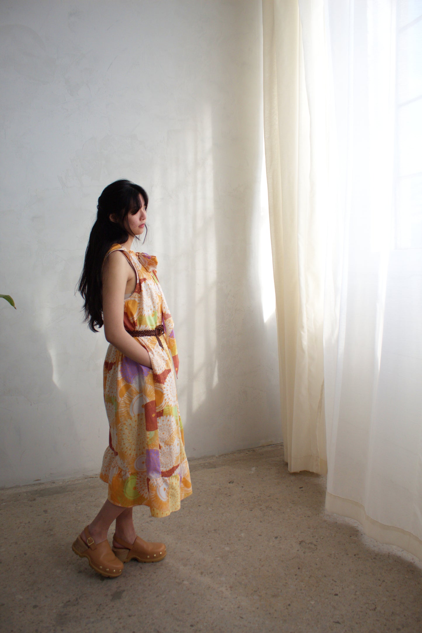 Marlowe Maxi Dress with Upcycled Cotton O/S # MAR2