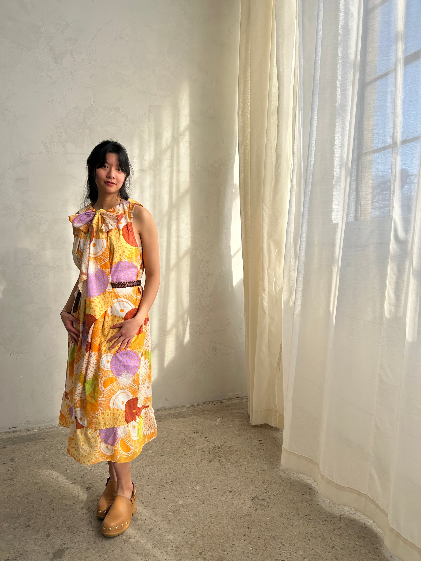 Marlowe Maxi Dress with Upcycled Cotton O/S # MAR2