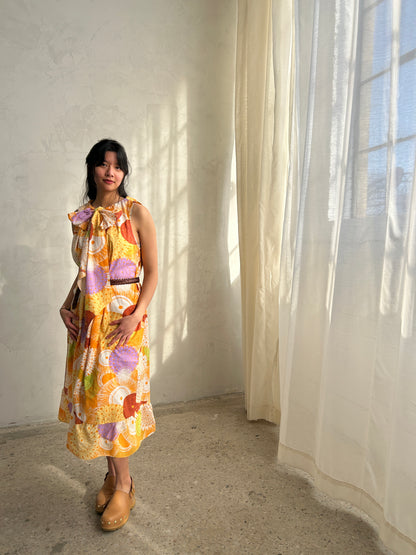 Marlowe Maxi Dress with Upcycled Cotton O/S # MAR2