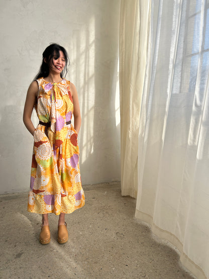 Marlowe Maxi Dress with Upcycled Cotton O/S # MAR2