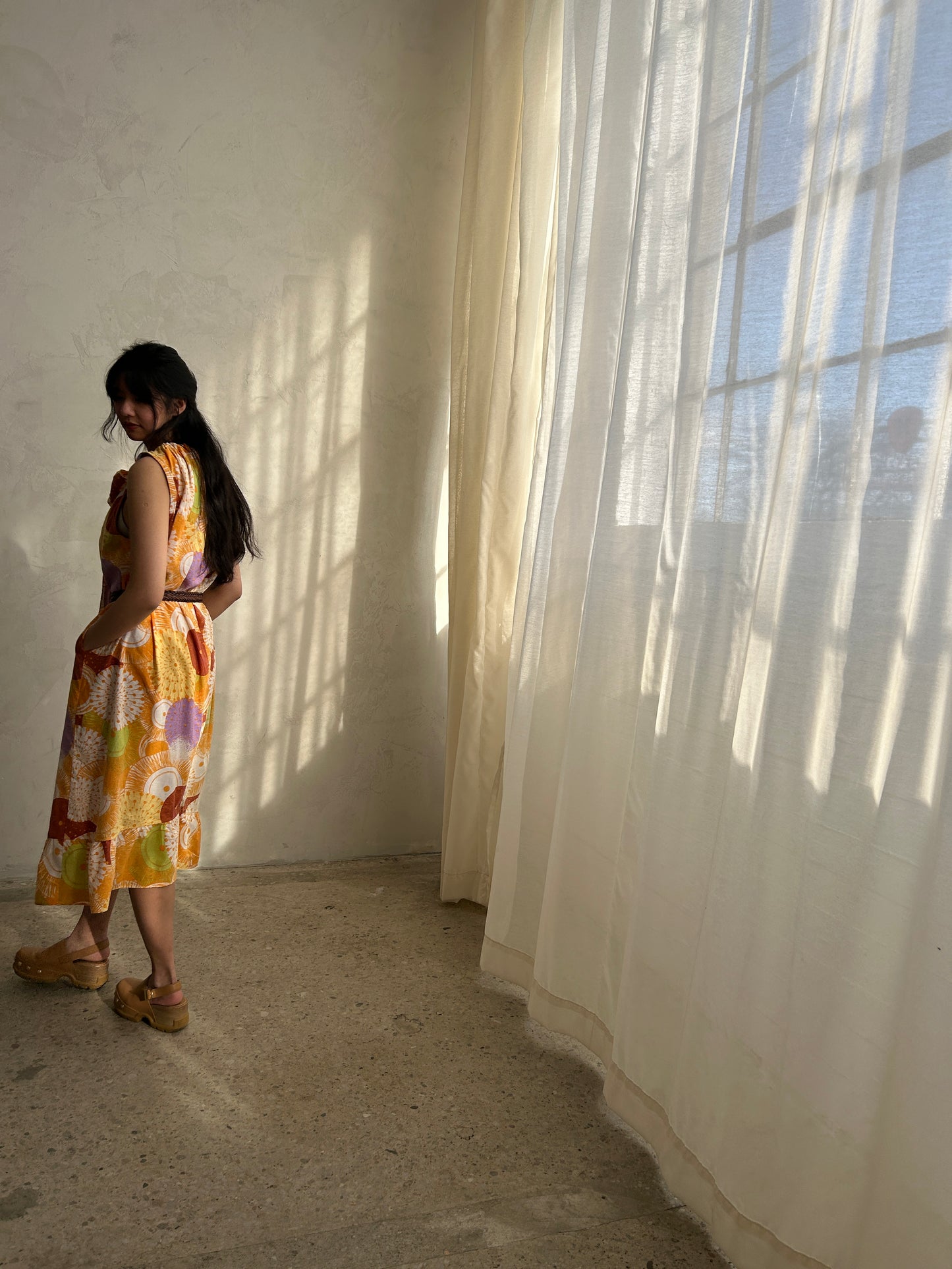 Marlowe Maxi Dress with Upcycled Cotton O/S # MAR2