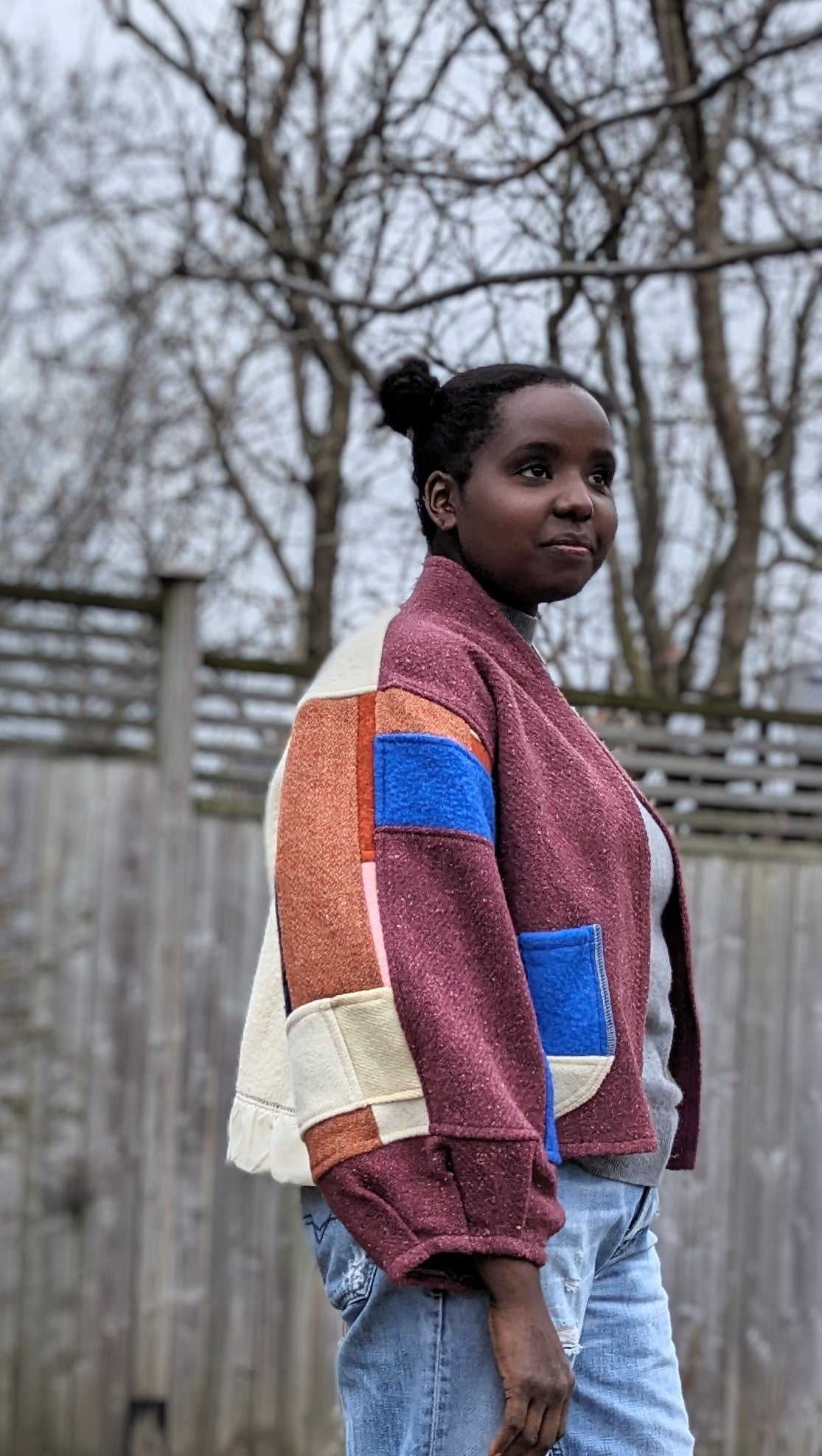 Urban outfitters blanket on sale jacket