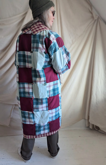 Vivianne Jacket Upcycled Vintage Quilt Size XL/2X #VIVQ13
