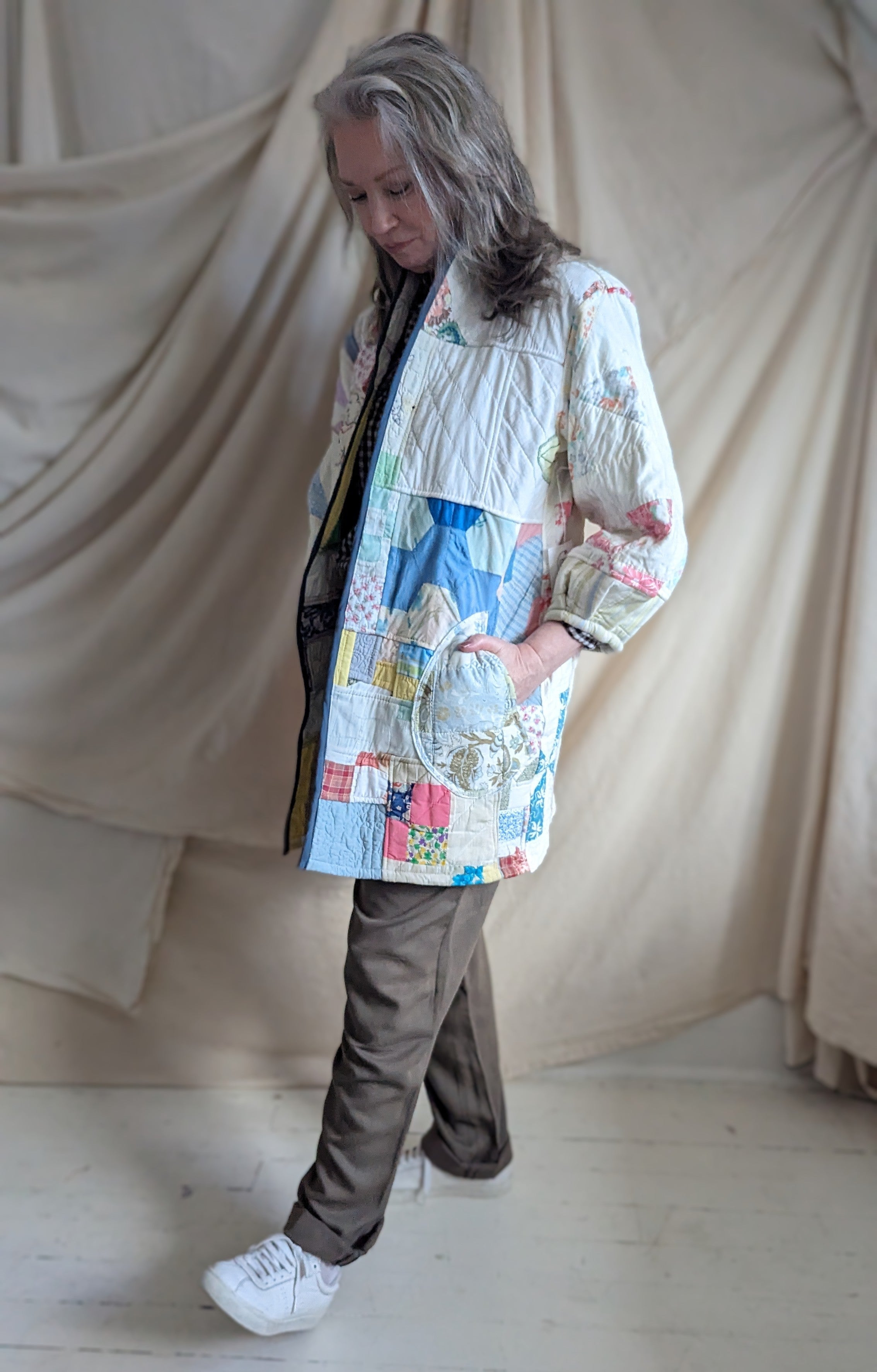 Vintage hot sale patchwork jacket