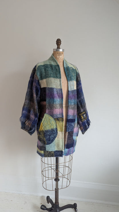 Vivianne Jacket with Upcycled Vintage Scottish Mohair Wool Size S/M #VIVW29