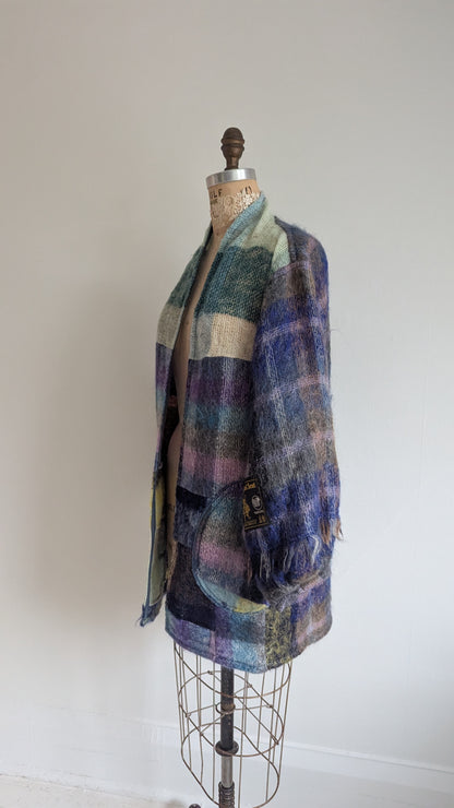 Vivianne Jacket with Upcycled Vintage Scottish Mohair Wool Size S/M #VIVW29