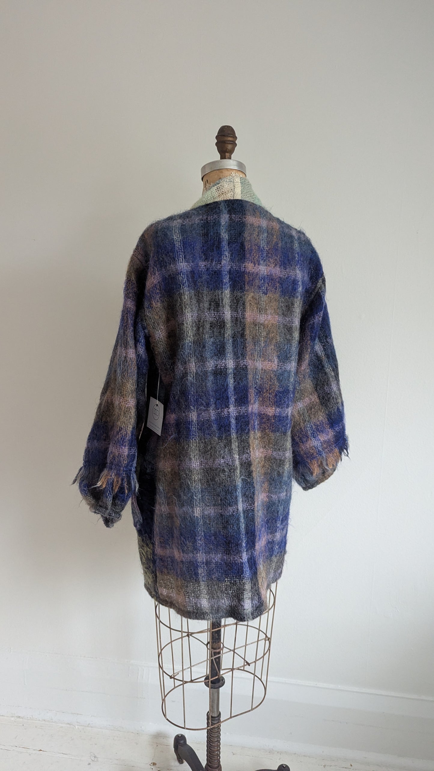 Vivianne Jacket with Upcycled Vintage Scottish Mohair Wool Size S/M #VIVW29