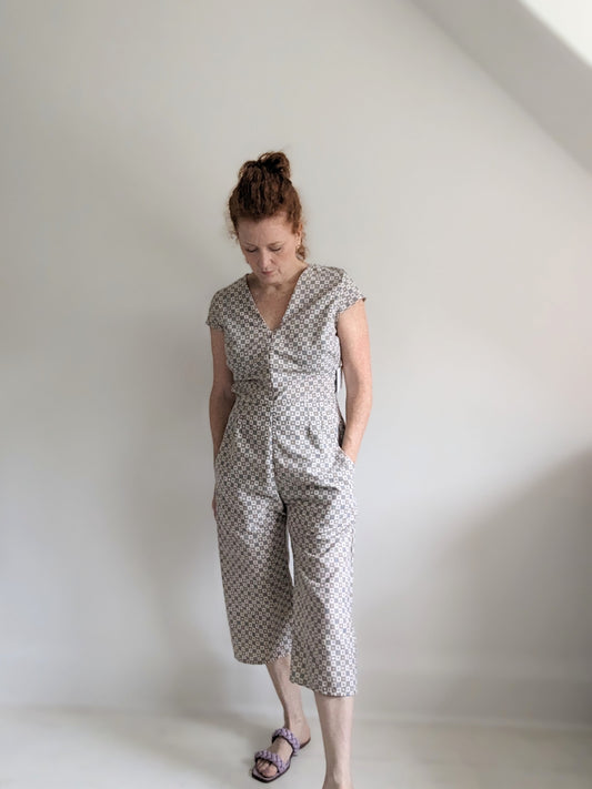 Francis Jumpsuit ~ Upcycled Cotton Size M #FRAN4