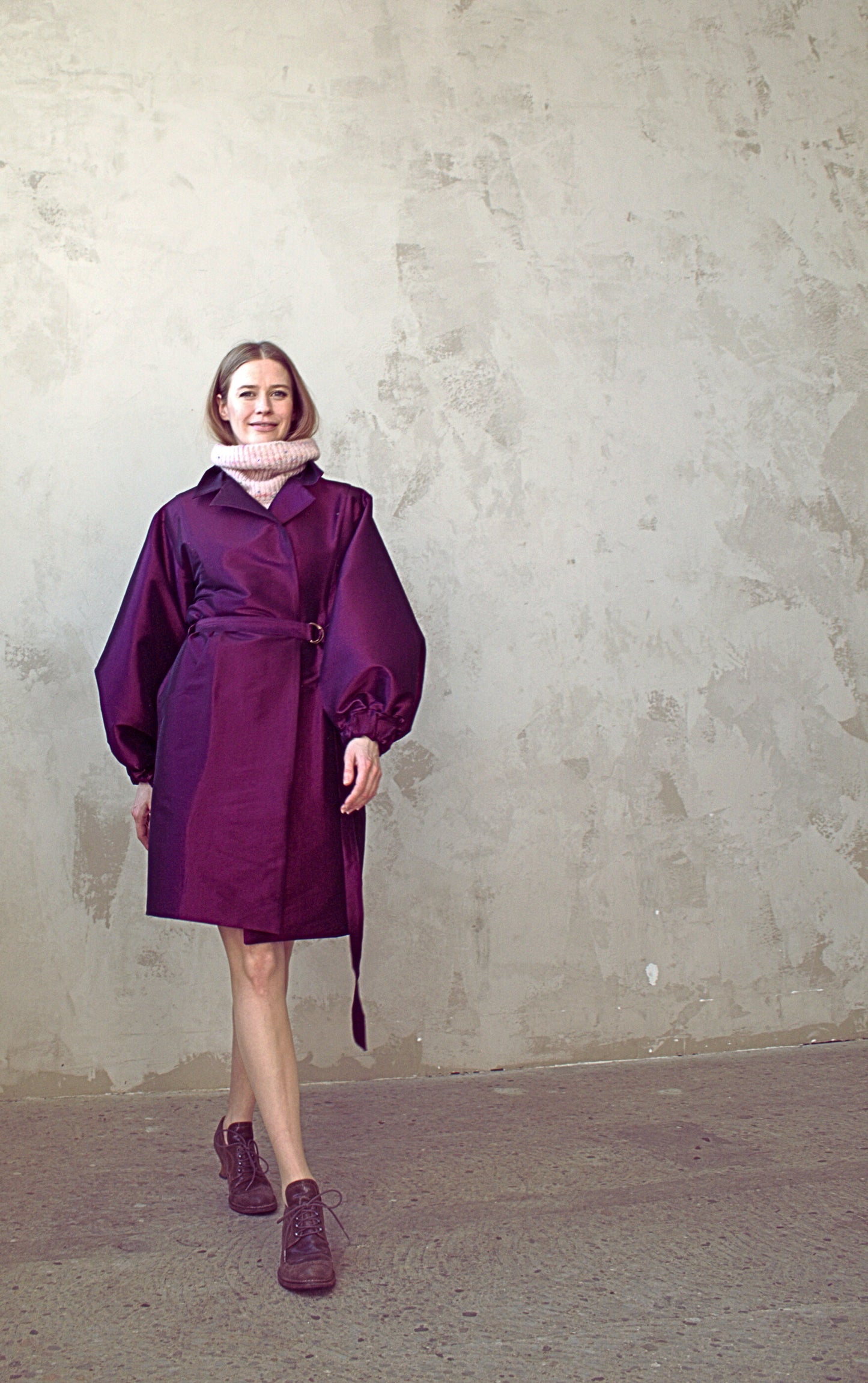 Edit Trench with Lightweight Tafetta Orchid Sizes XS-3X #CTEOR