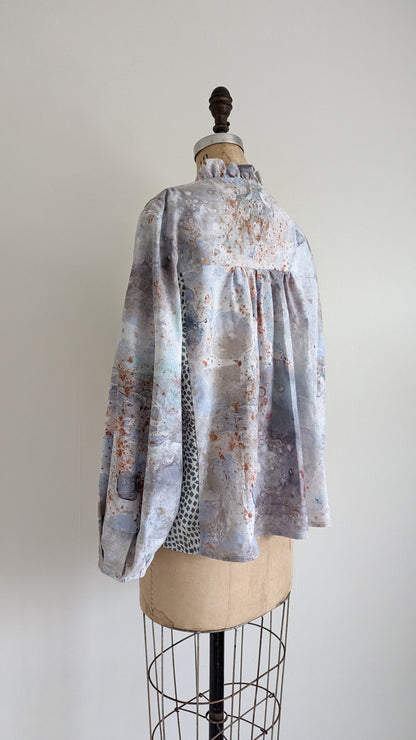 Meg Top with Upcycled Fabrics 2X/3X #MEGTOP4
