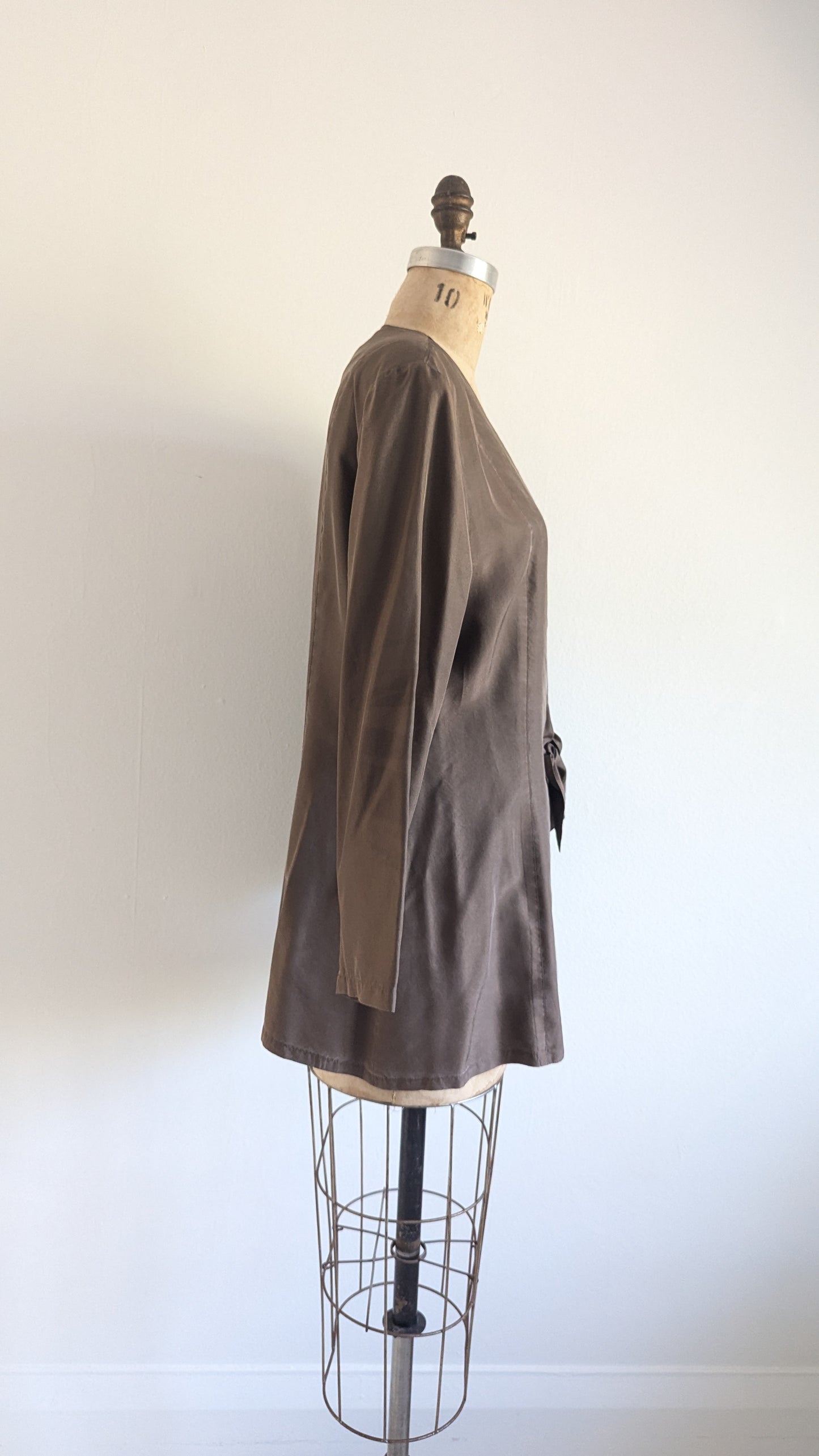 Vintage 90s Silk Blazer Size L #VIN16