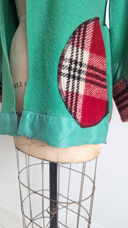 Vivianne Jacket with Upcycled Vintage Wool Size XS/S #VIVW23