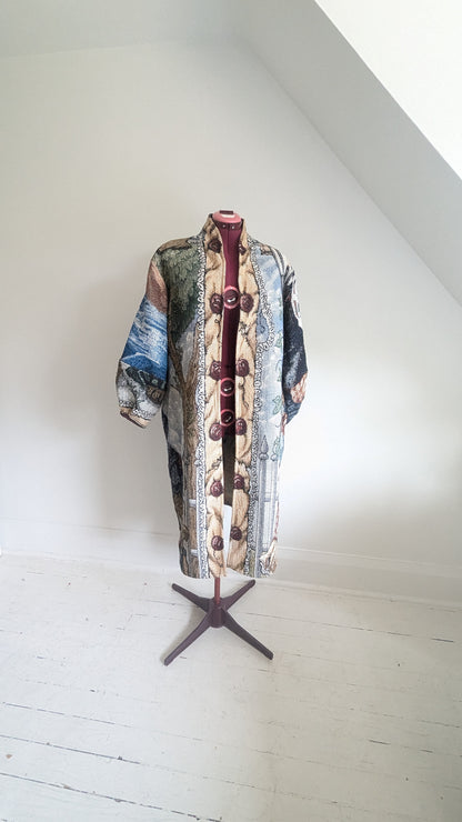 Vivianne Duster w Upcycled Disney's Frozen Theme Size XL/2X #VIVT6