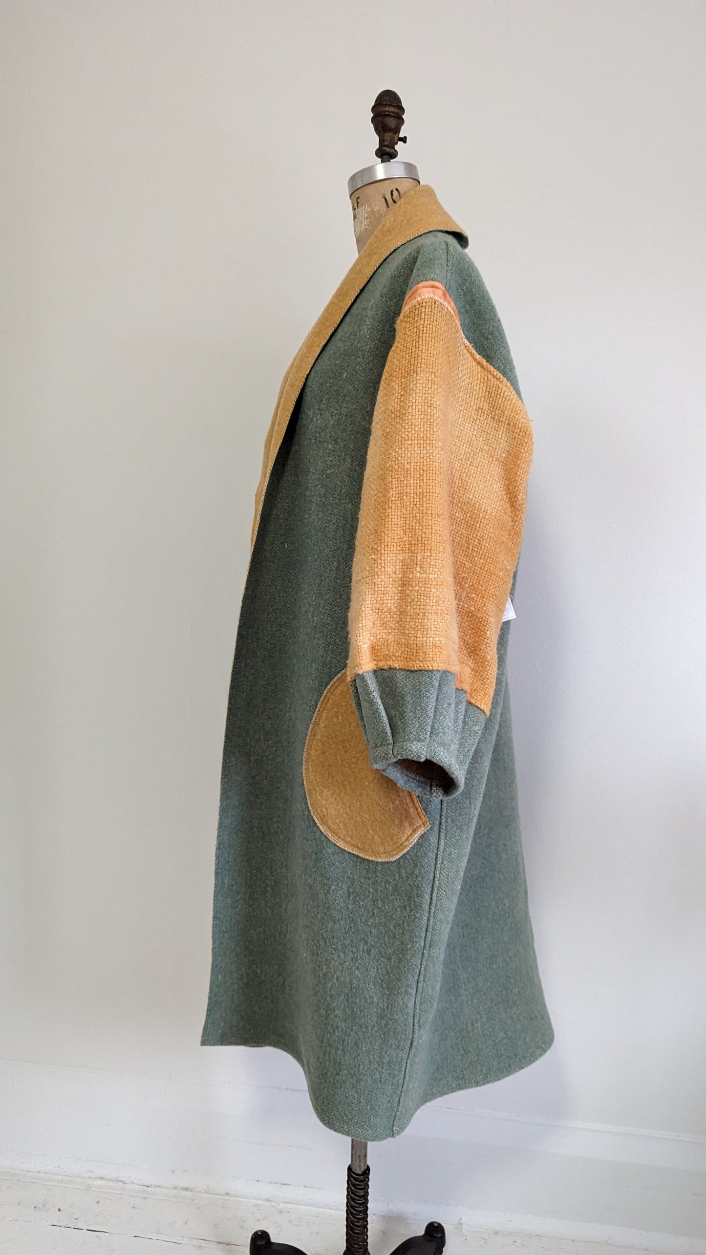 Vivianne Duster with Upcycled Vintage Wool Size XL/2X #VIVW21