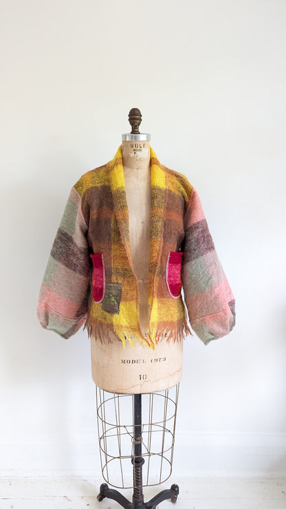 Vivianne Jacket with Upcycled Vintage Mohair Wool Size S/M #VIVW4