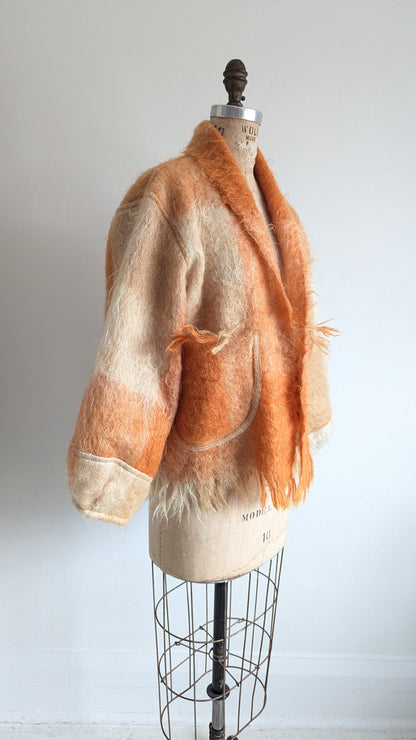 Vivianne Jacket with Upcycled Vintage Mohair Wool Size M/L #VIVW4