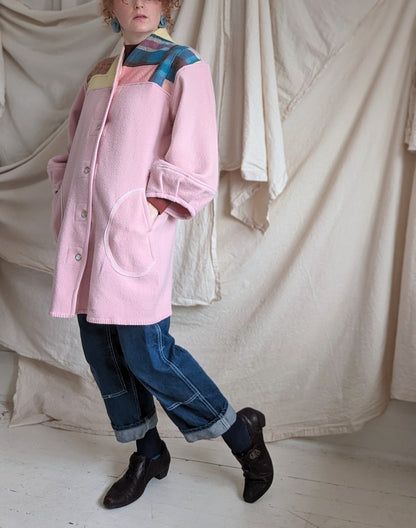 Vivianne Jacket with Upcycled Vintage Wool Patchwork Size M/L #VIVP5