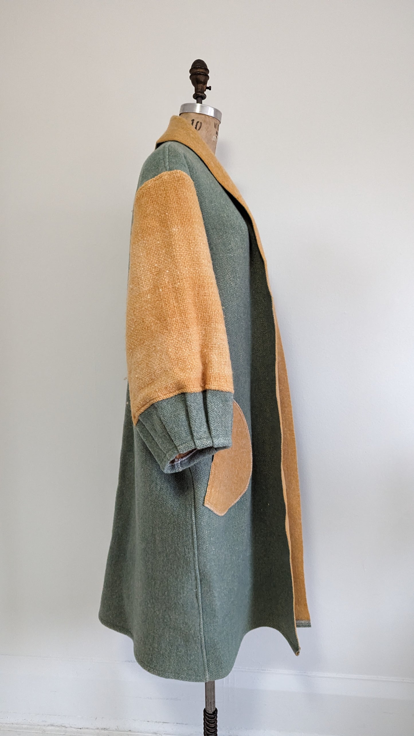 Vivianne Duster with Upcycled Vintage Wool Size XL/2X #VIVW21