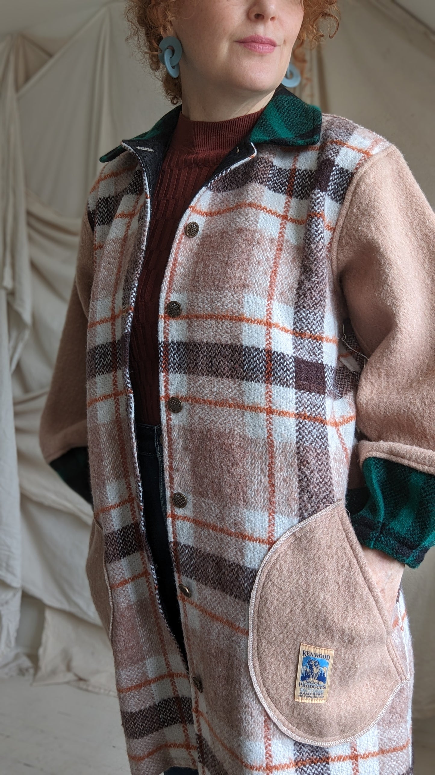 Inga Jacket with Vintage Wool M/L #INGA7