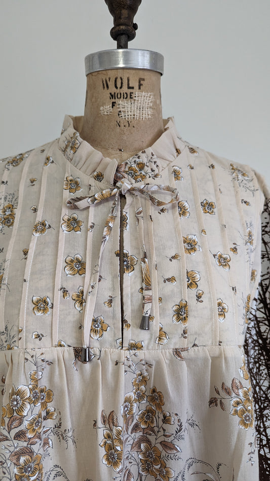 Meg Top with Upcycled Vintage Lightweight Fabrics L/XL #MEGTOP3