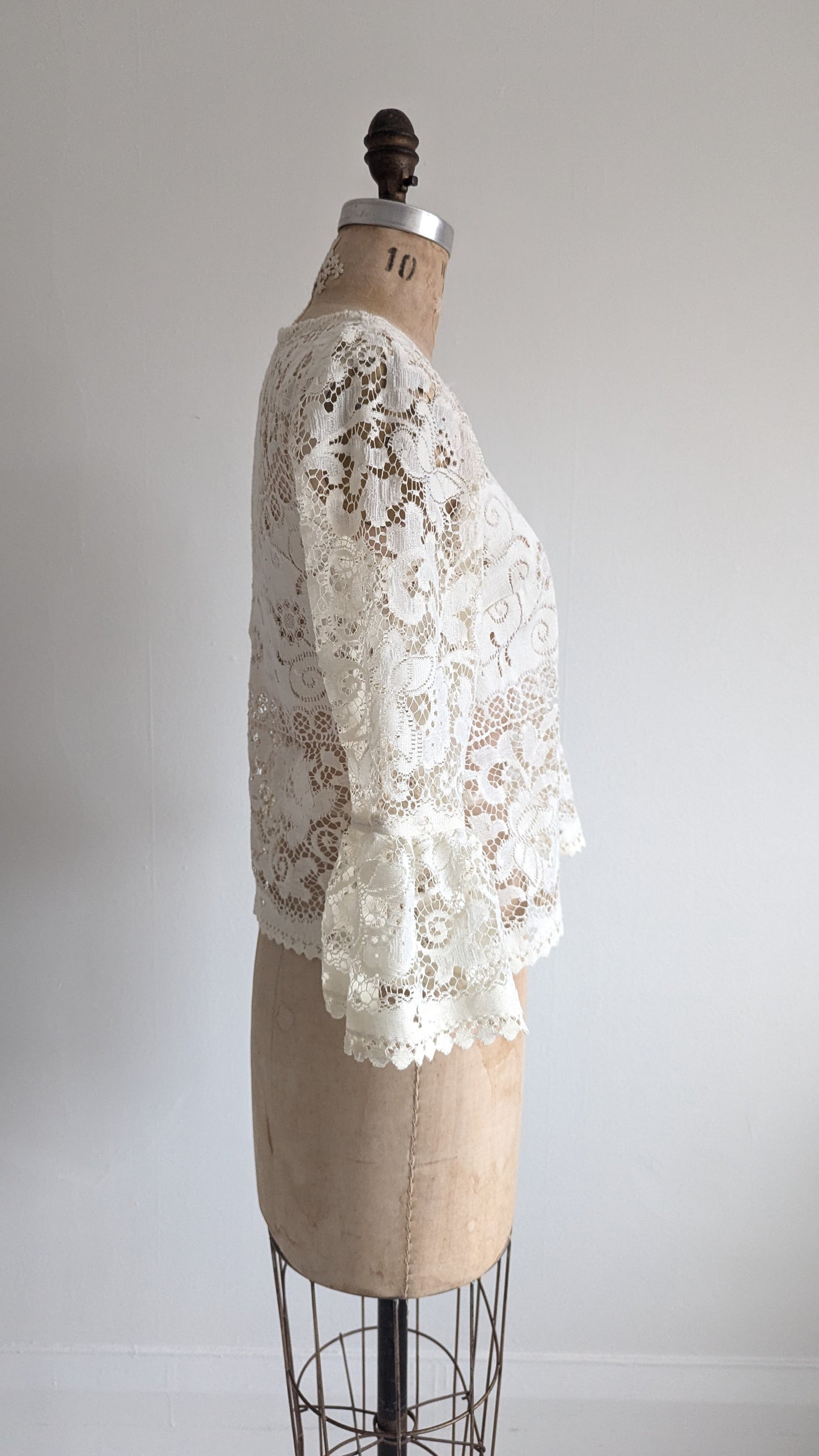 Chloe Top with Vintage Lace Size XS #CHL3