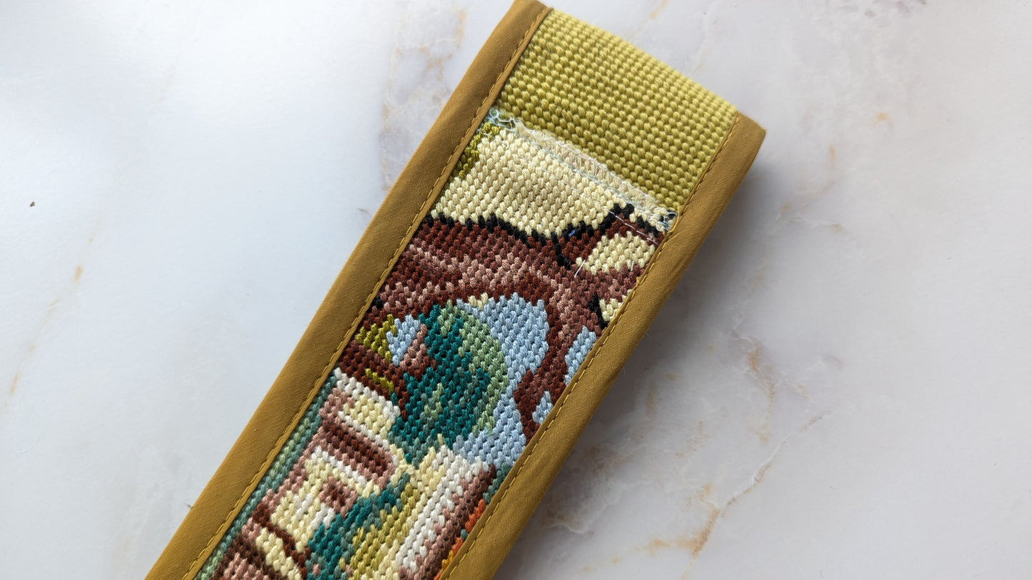 Carrie Belt - One of a Kind Vintage Needlepoint & Upcycled Textiles Size S/M #BELT3