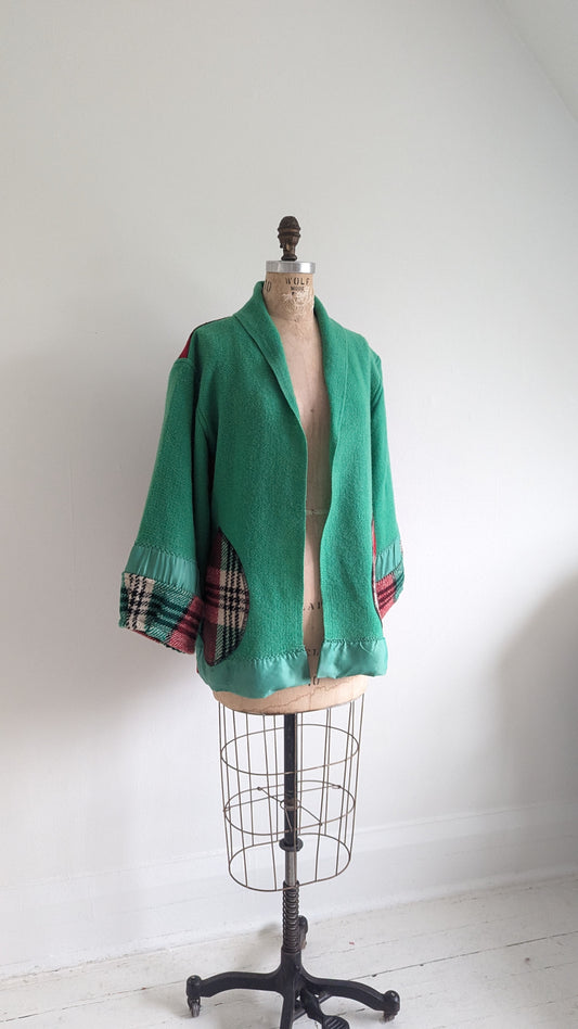 Vivianne Jacket with Upcycled Vintage Wool Size XS/S #VIVW23