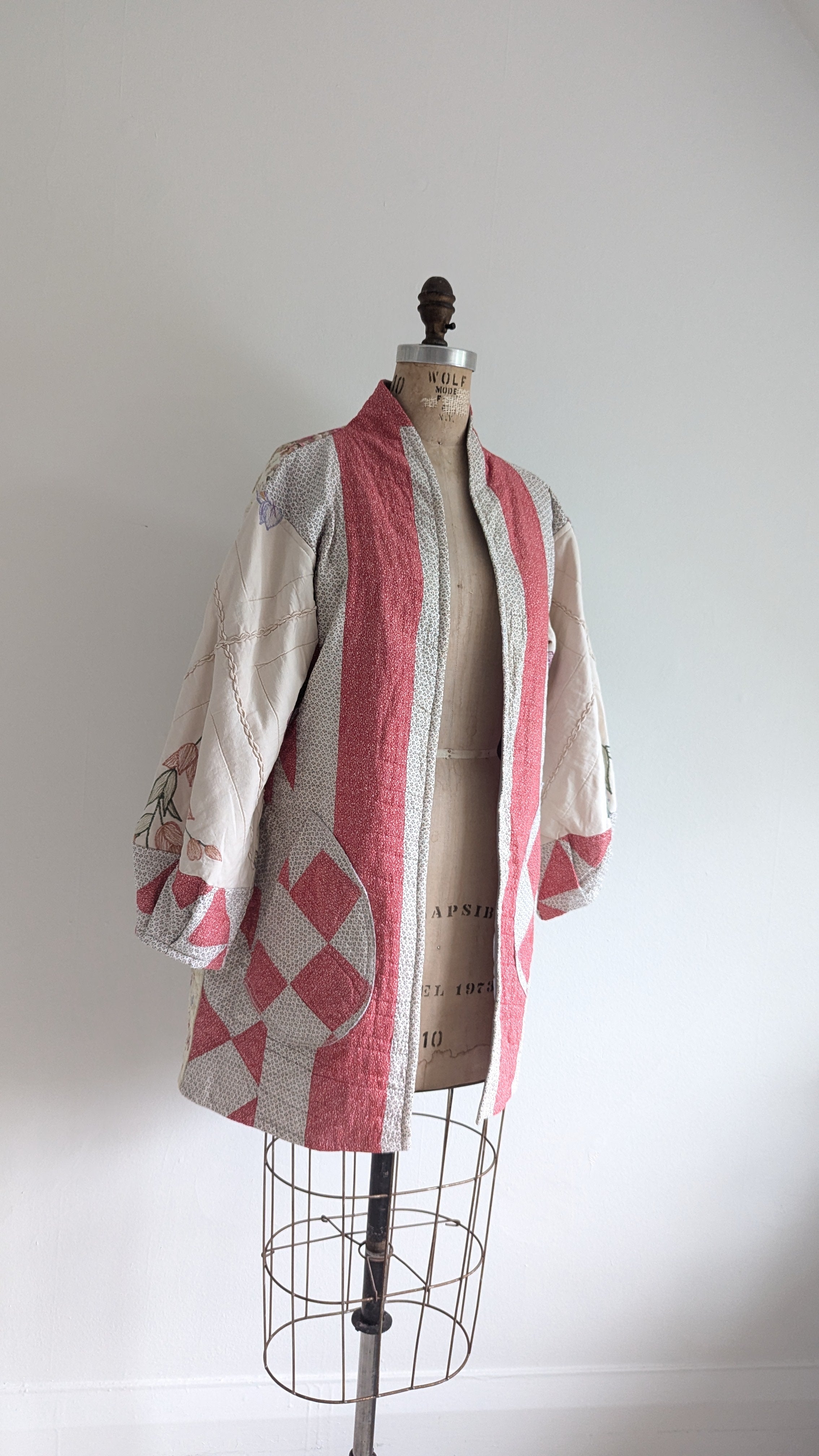 Handmade Quilt online Jacket/Coat Vintage Quilt Coat Handmade Size Medium