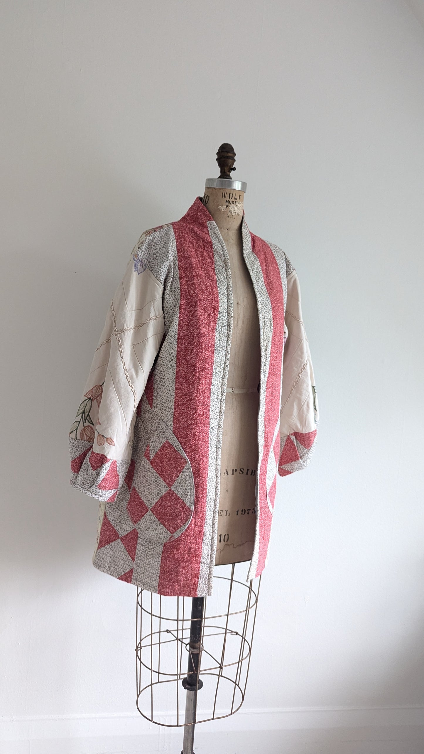 Vivianne Jacket Upcycled Handmade Quilt Size S/M #VIVQ6