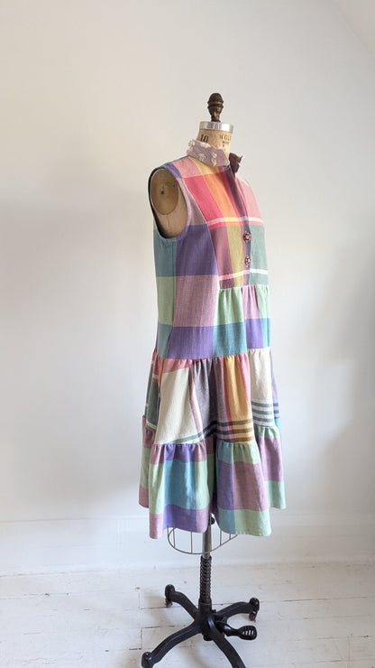 Carrie Dress - One of a Kind Upcycled & Vintage Textiles Size S/M #CAR16