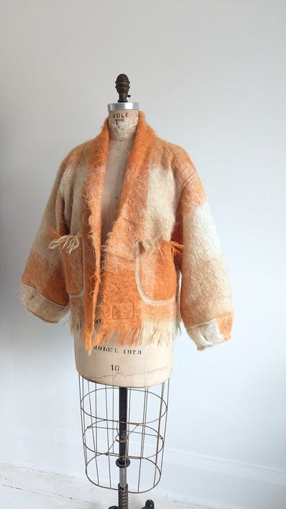 Vivianne Jacket with Upcycled Vintage Mohair Wool Size M/L #VIVW4